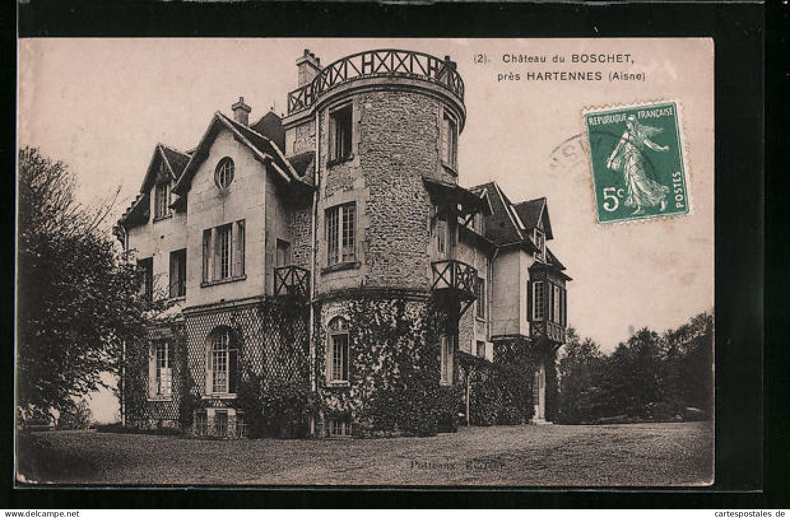 CPA Hartennes, Chateau Du Boschet  - Other & Unclassified