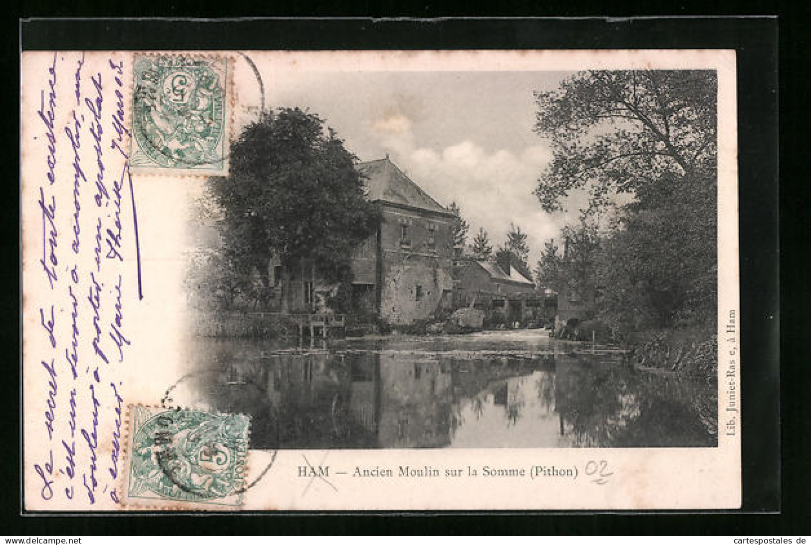 CPA Ham, Ancien Moulin Sur La Somme  - Other & Unclassified