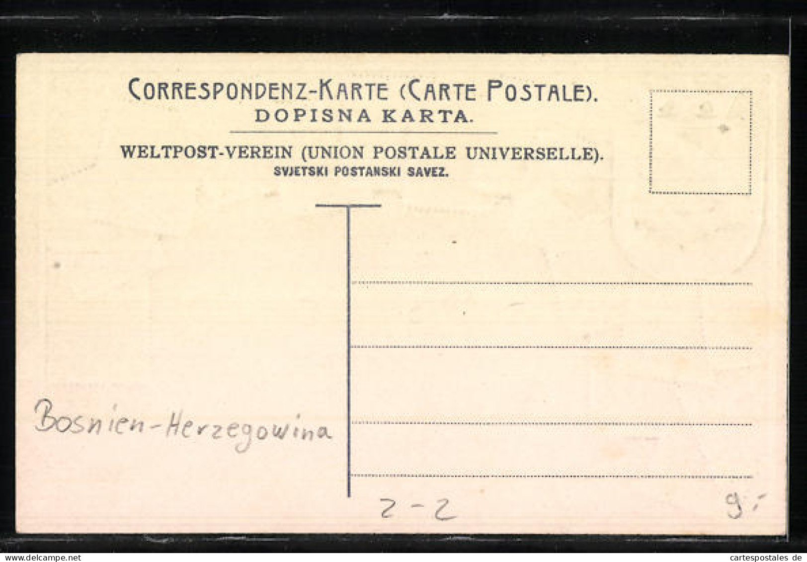 Präge-AK Briefmarken Bosnien-Herzegowina, Wappen  - Timbres (représentations)