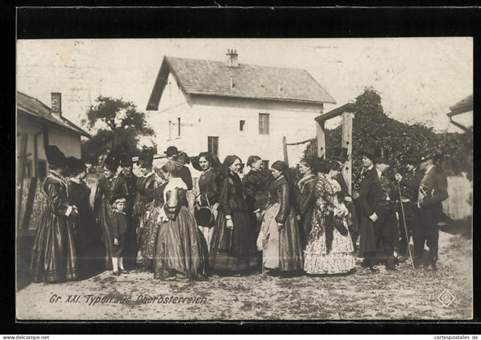 AK Gruppe Aus Oberösterreich In Tracht  - Ohne Zuordnung