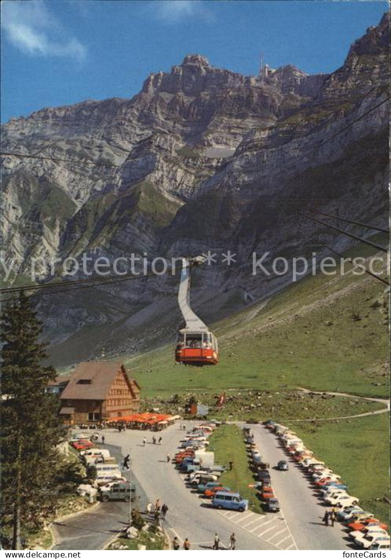 12535279 Schwaegalp AR Saentis Schwebebahn Restaurant Gyrenspitz Schwaegalp AR - Andere & Zonder Classificatie