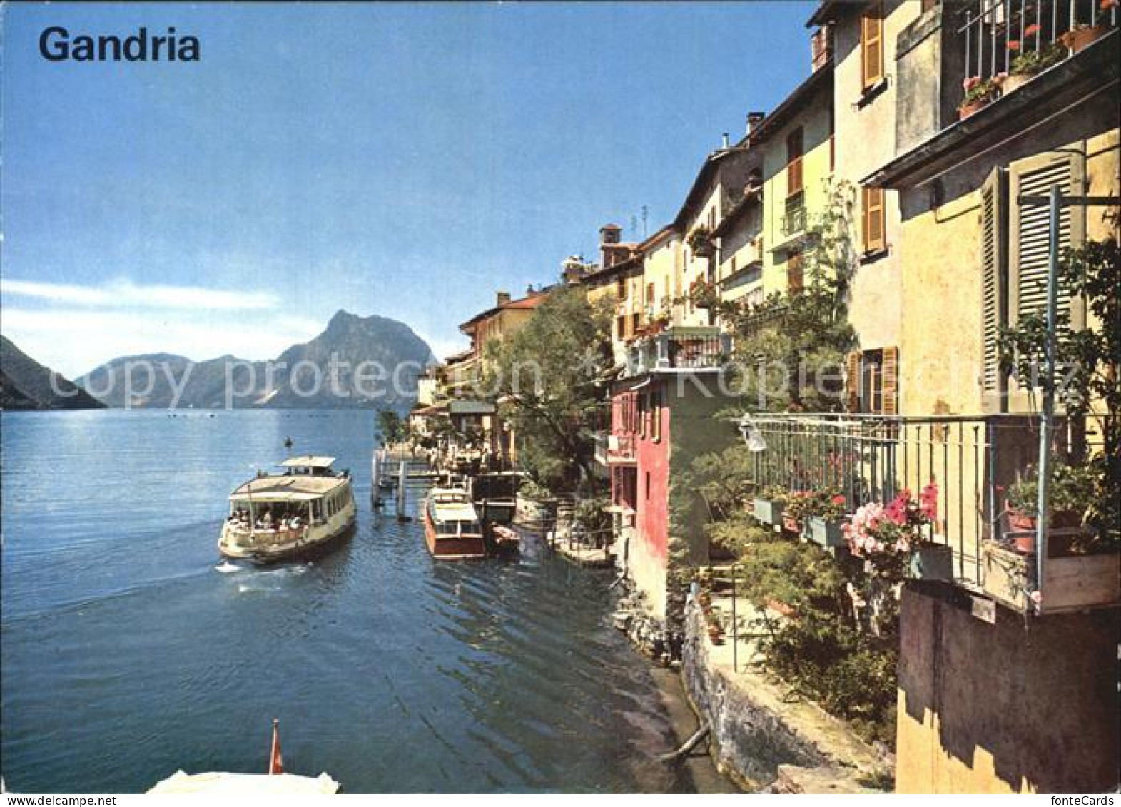 12517619 Gandria Lago Di Lugano Schiffsanlegestelle Gandria - Sonstige & Ohne Zuordnung