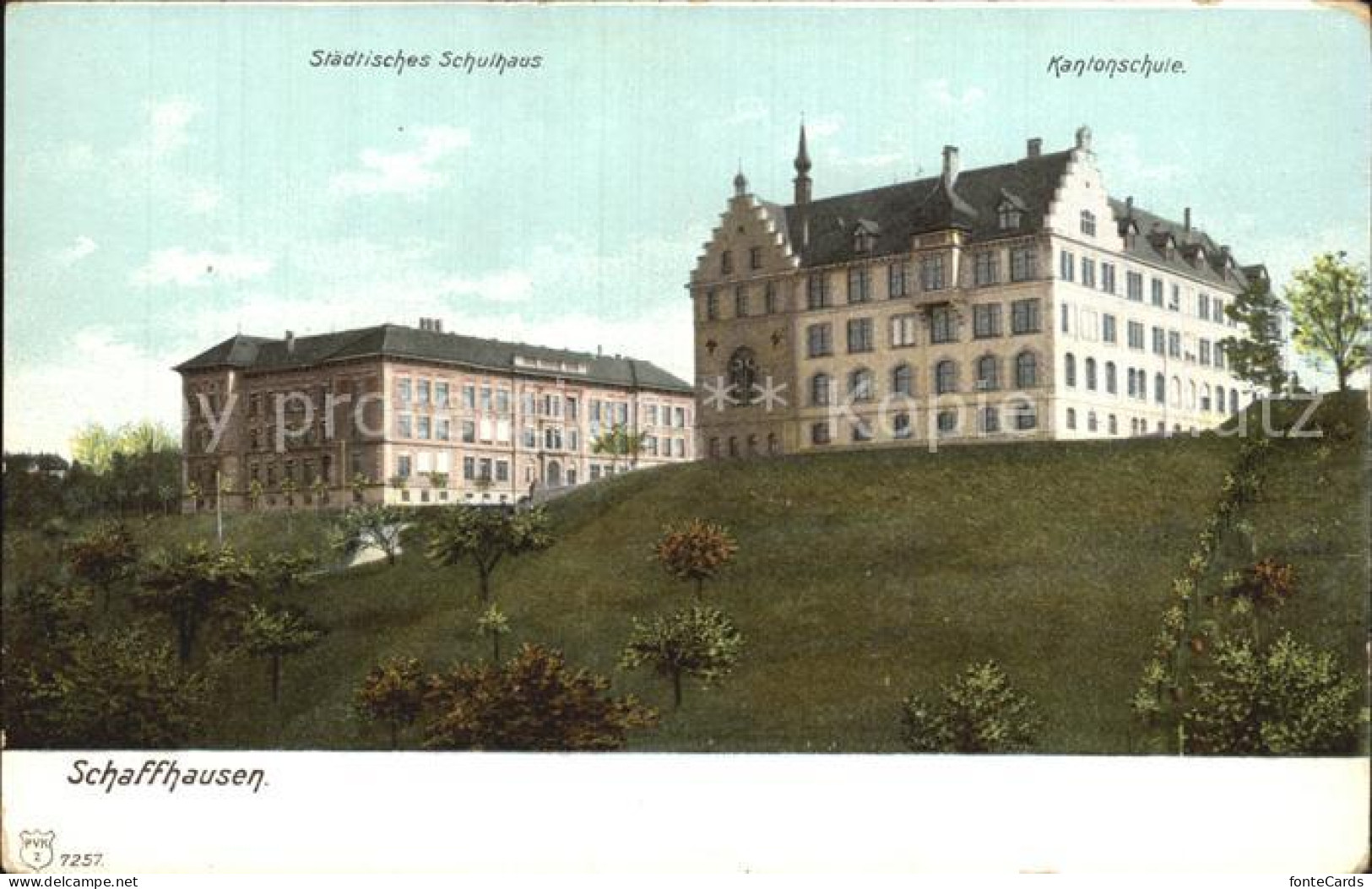 12506009 Schaffhausen SH Staedtisches Schulhaus Kantoschule Schaffhausen SH - Sonstige & Ohne Zuordnung