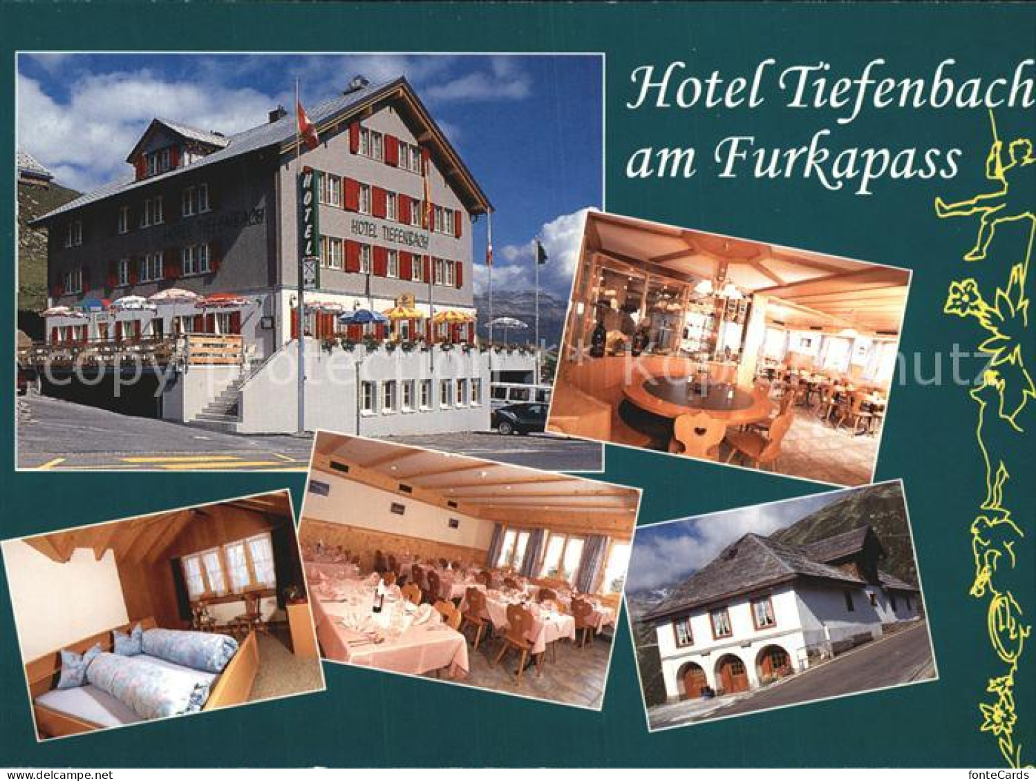 12501599 Realp Hotel Tiefenbach Am Furkapass Restaurant Fremdenzimmer Realp - Altri & Non Classificati
