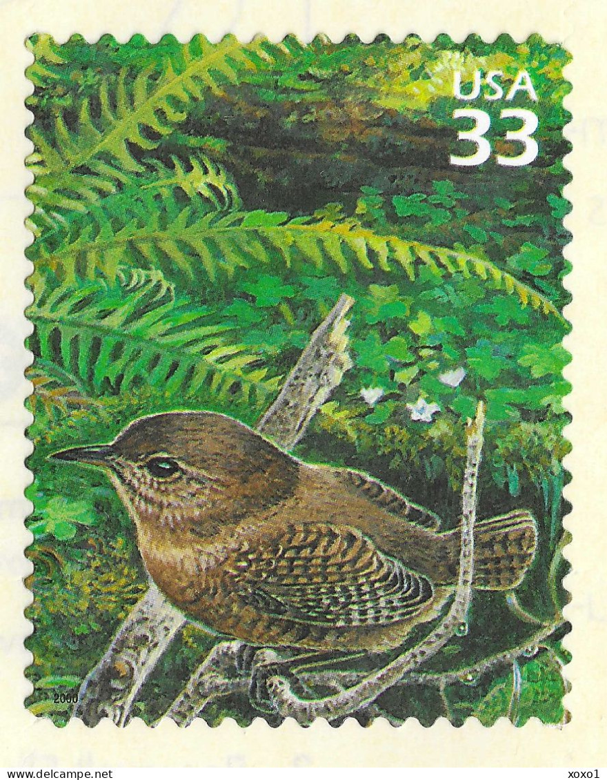 USA 2000 MiNr. 3270 Etats-Unis Pacific Coast Raine Forest #2 Birds The Eurasian Wren Deer Fern 1v  MNH** 0,80 € - Altri & Non Classificati