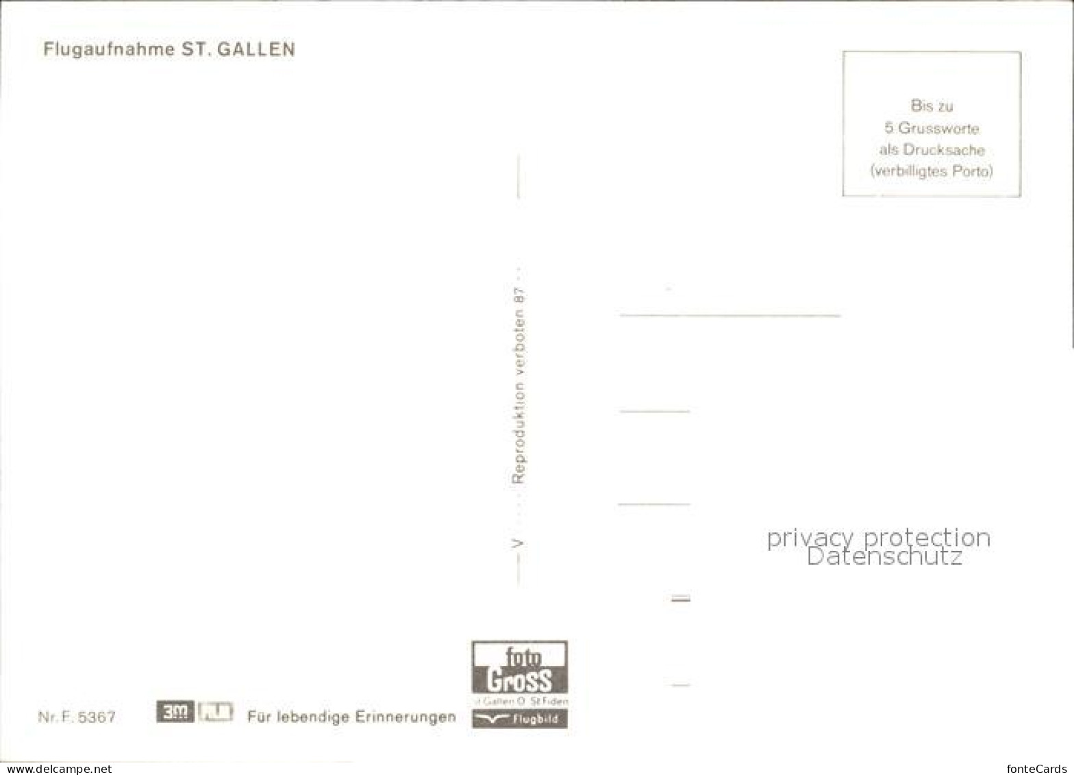 12500389 Gallen SG St Flugaufnahme Gallen SG St - Other & Unclassified