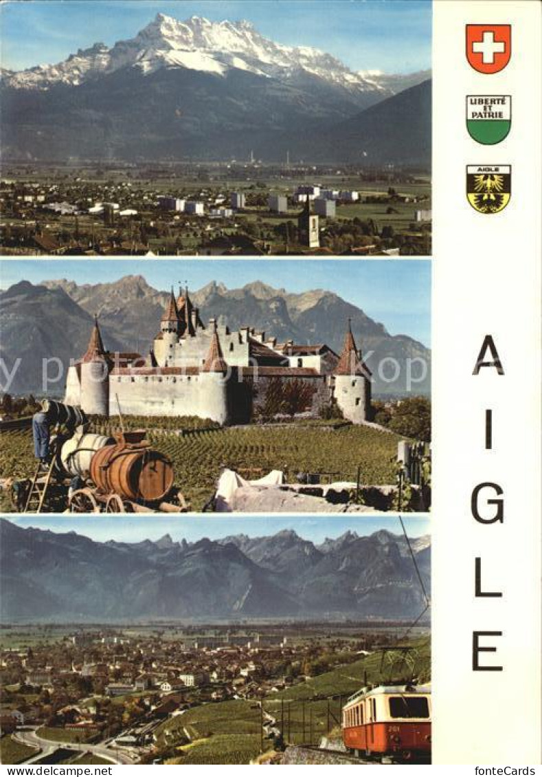 12487769 Aigle VD Le Chateau Et Dents Du Midi Aigle - Sonstige & Ohne Zuordnung