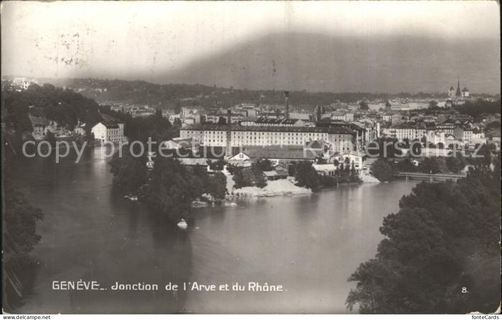 12476299 Geneve GE Flussmuendung Arve Rhone Geneve - Andere & Zonder Classificatie