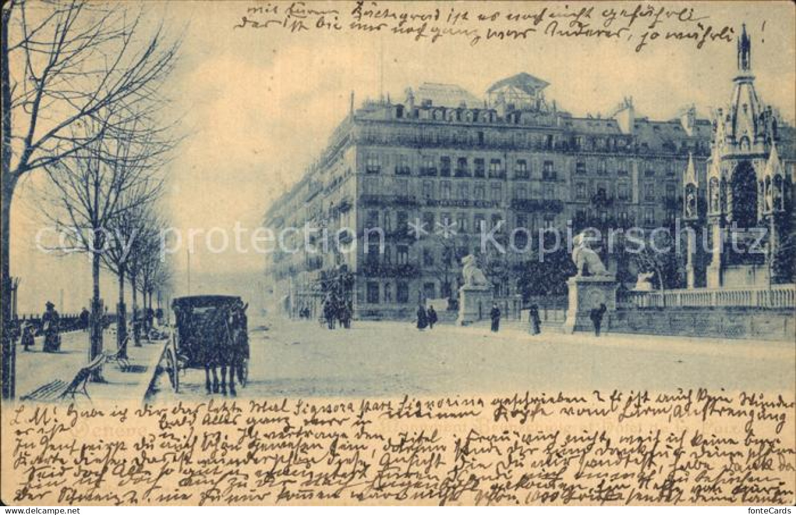 12476269 Geneve GE Monument Brunschwig Hotel Paix Geneve - Other & Unclassified