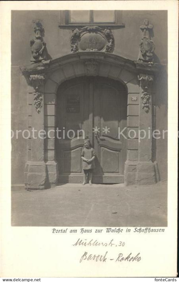 12476149 Schaffhausen SH Portal Am Haus Zur Walche Barock Rokoko Schaffhausen - Sonstige & Ohne Zuordnung