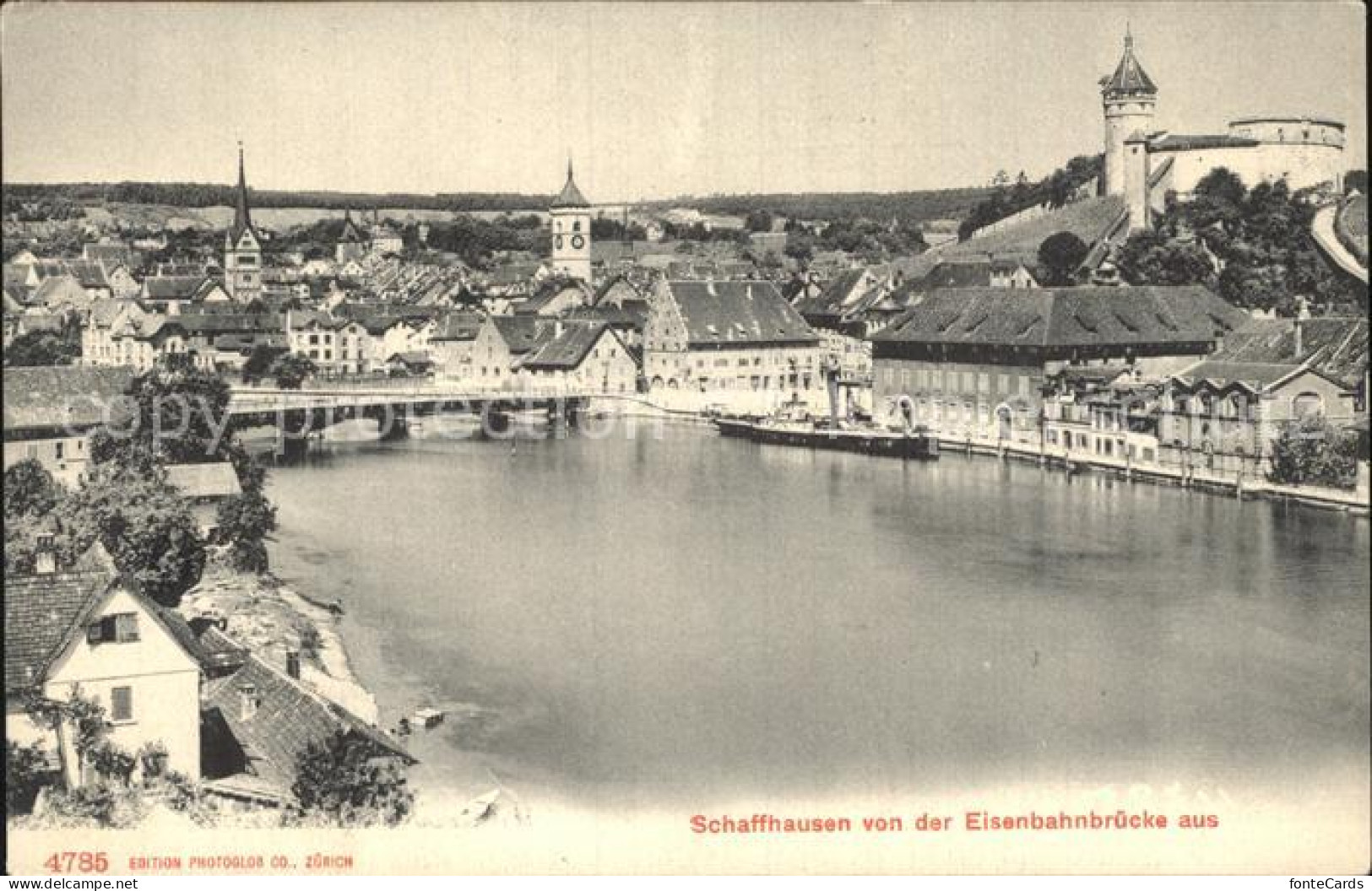 12475269 Schaffhausen SH Blick Von Der Eisenbahnbruecke Aus Schaffhausen - Autres & Non Classés