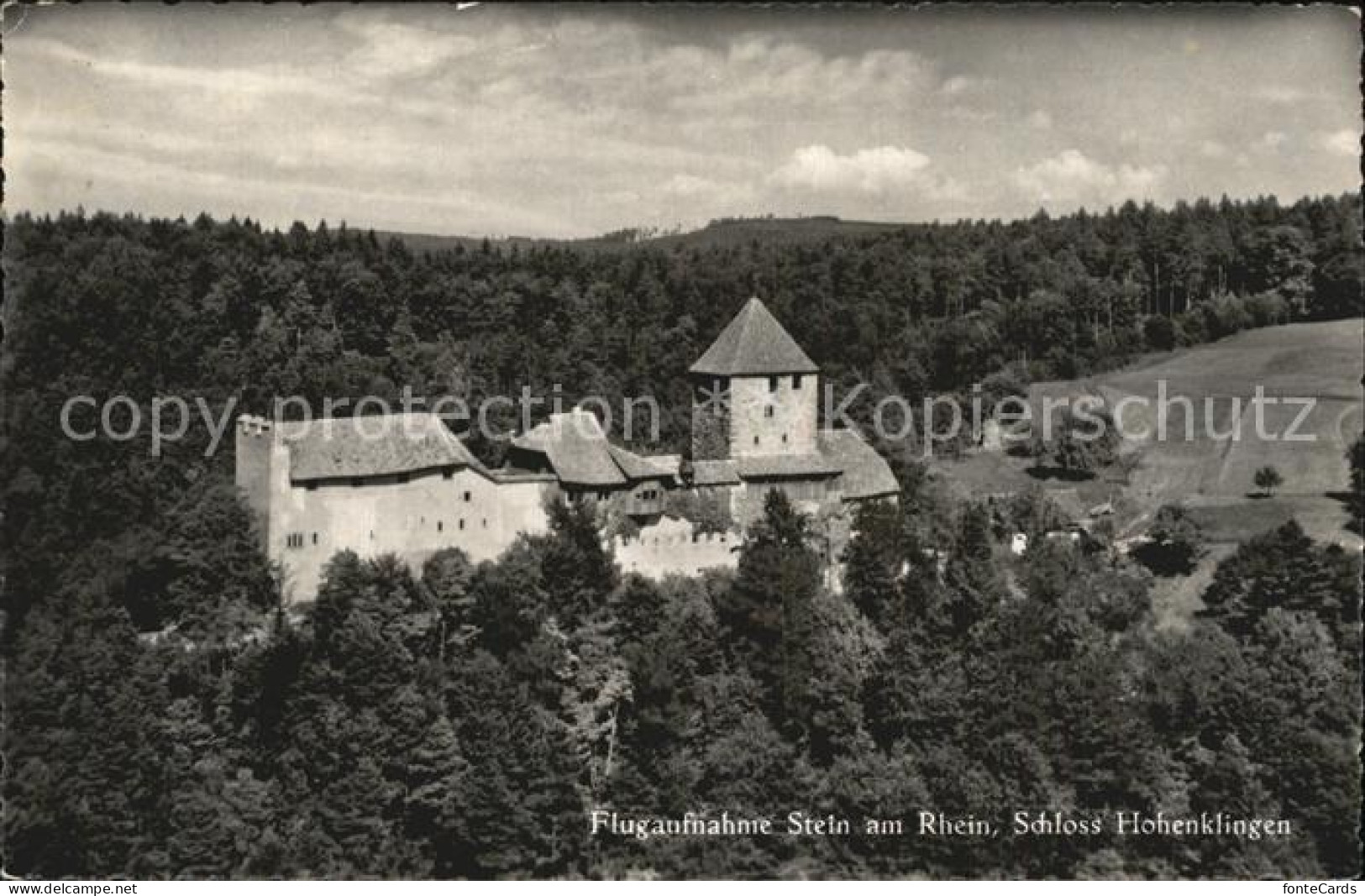 12475259 Stein Rhein Fliegeraufnahme Schloss Hohenklingen Stein Am Rhein - Altri & Non Classificati