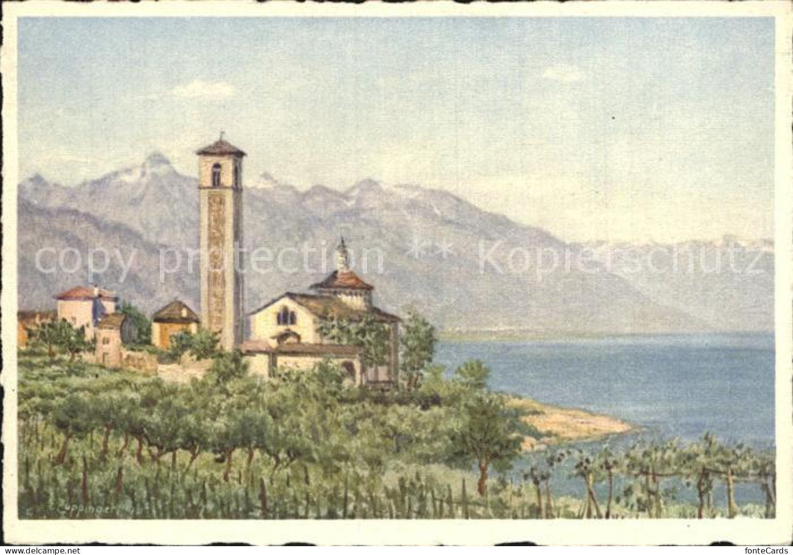 12474309 Brissago TI Madonna Del Ponte Kuenstlerkarte Brissago - Sonstige & Ohne Zuordnung