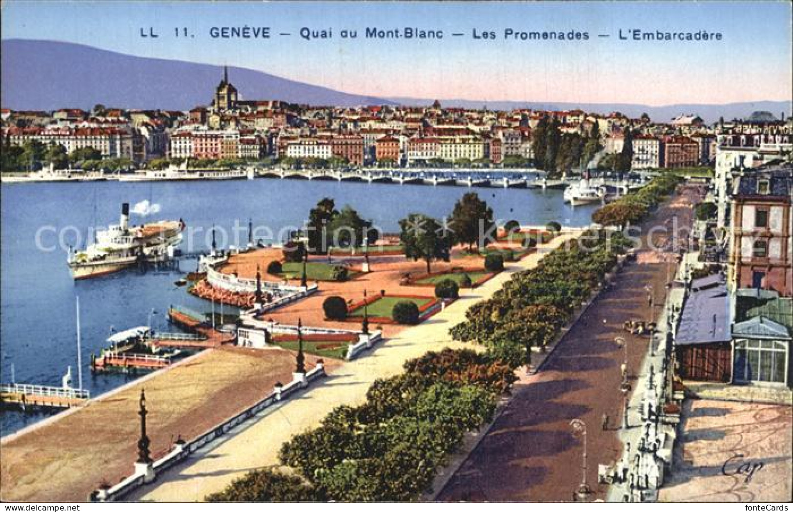 12473089 Geneve GE Quai Au Mont Blanc Les Promenade  Geneve - Andere & Zonder Classificatie