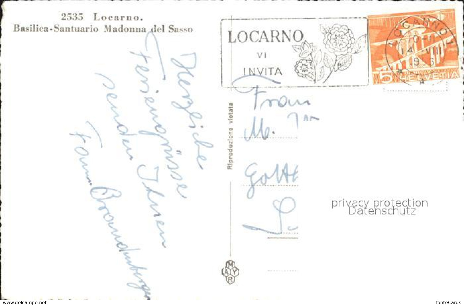 12471999 Locarno TI Madonna Del Sasso  - Sonstige & Ohne Zuordnung