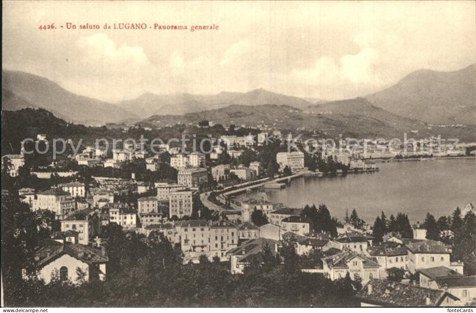 12471219 Lugano TI Gesamtansicht Lugano - Autres & Non Classés