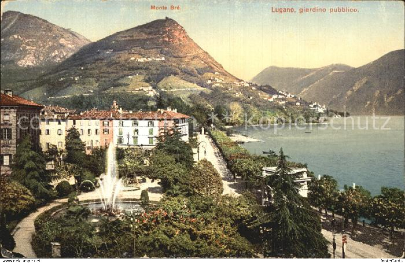 12471119 Lugano TI Monte Bre Giardino Publico Lugano - Sonstige & Ohne Zuordnung