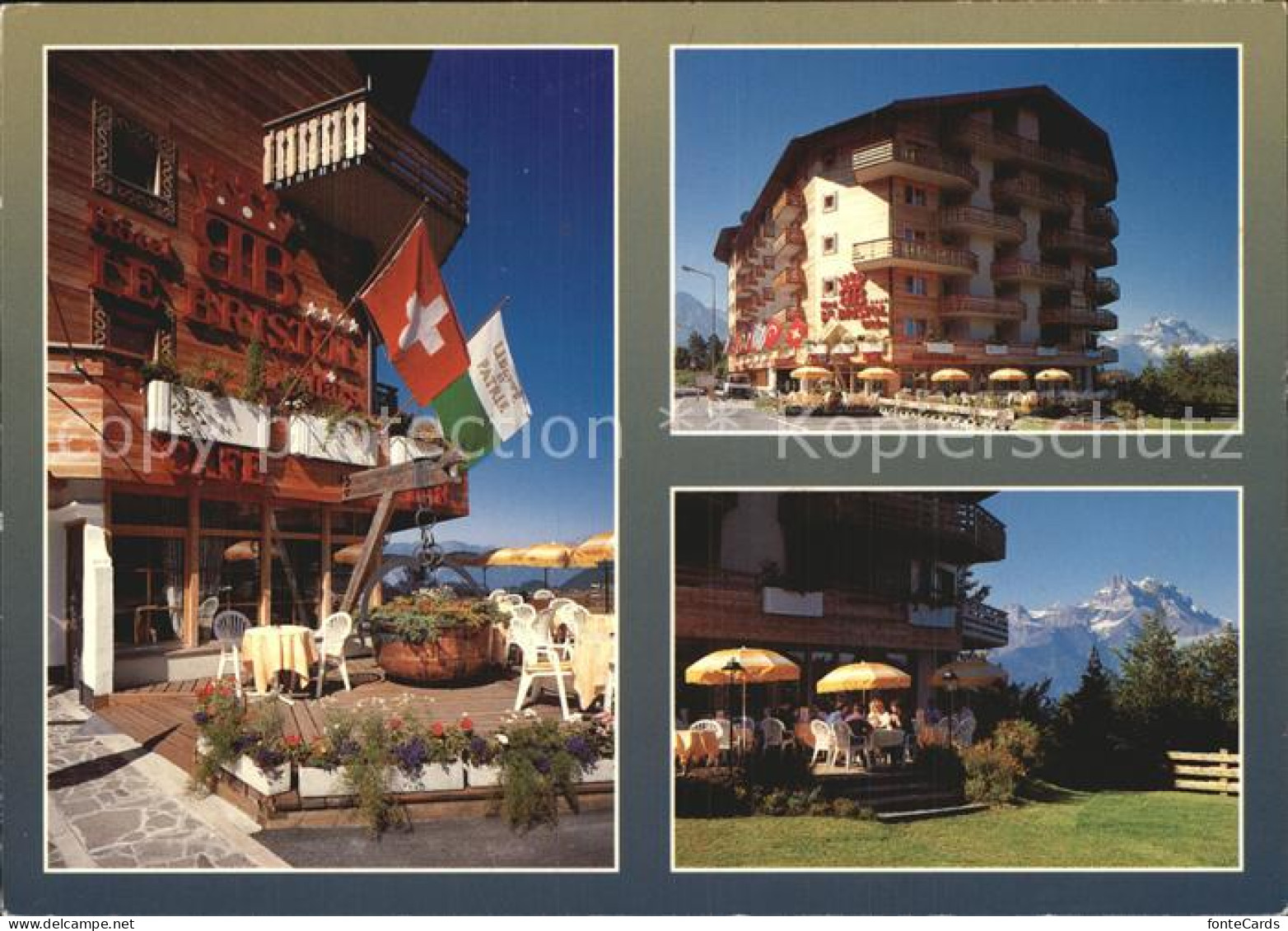 12468259 Villars-sur-Ollon Hotel Le Bristol Restaurant Terrasse Villars-sur-Ollo - Andere & Zonder Classificatie