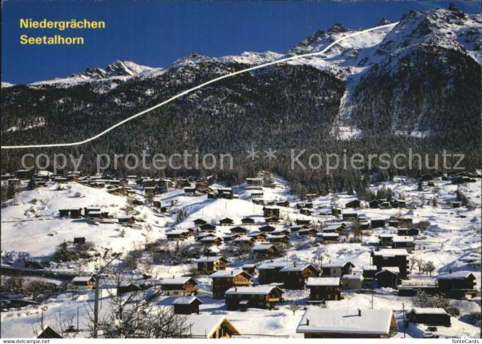 12462729 Graechen VS Niedergraechen Mit Seetalhorn Graechen - Other & Unclassified