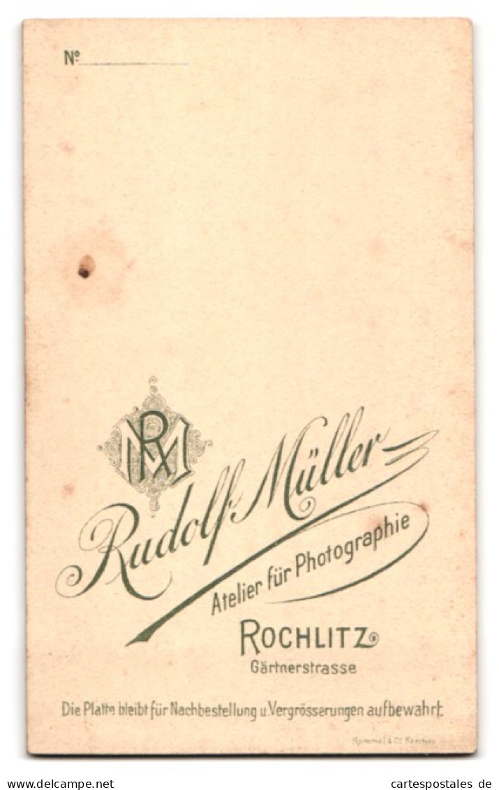 Fotografie Rudolf Müller, Rochlitz, Gärtnerstrasse, Junger Herr Im Anzug Mit Krawatte  - Anonymous Persons