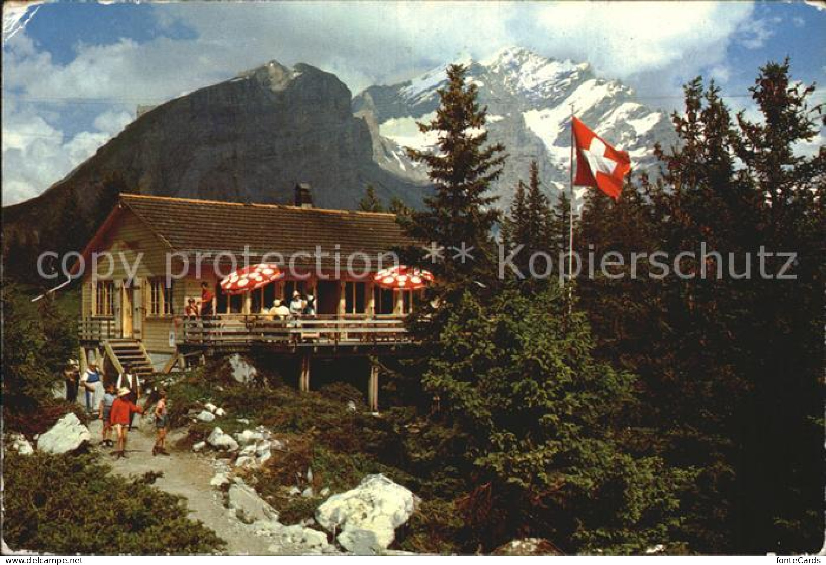 12459719 Kandersteg BE Bergrestaurant Sunnbuehl Fisistock Klein Gross Doldenhorn - Autres & Non Classés