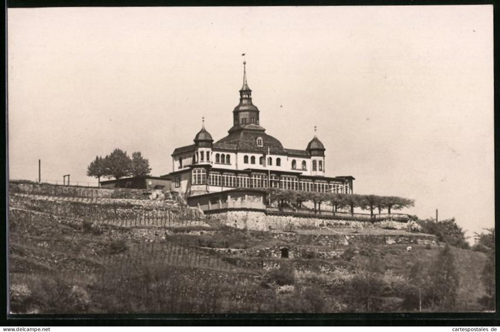 Fotografie Brück & Sohn Meissen, Ansicht Radebeul, Blick Nach Dem Gasthaus Spitzhaus  - Lieux