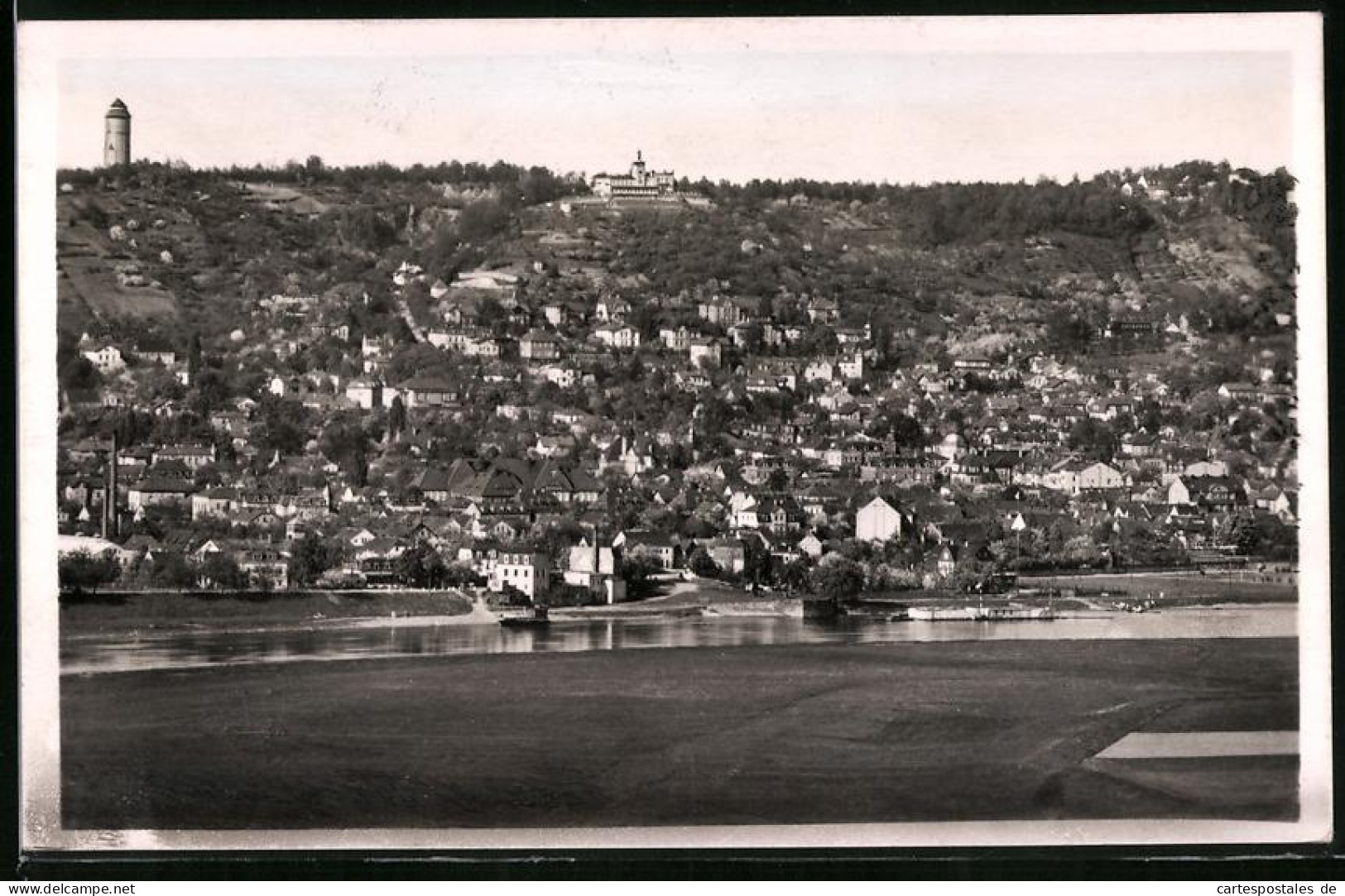 Fotografie Brück & Sohn Meissen, Ansicht Kötzschenbroda, Blick Auf Den Ort Mit Friedensburg Und Bismarckturm  - Plaatsen