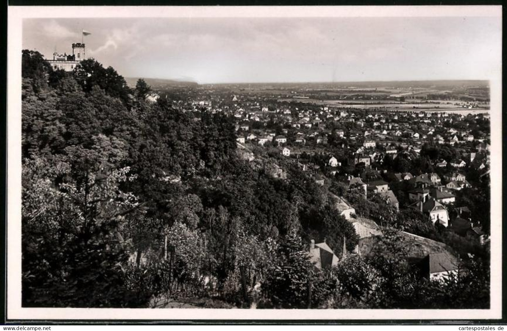 Fotografie Brück & Sohn Meissen, Ansicht Radebeul-West, Teilansicht Mit Dem Gasthaus Friedensburg  - Plaatsen