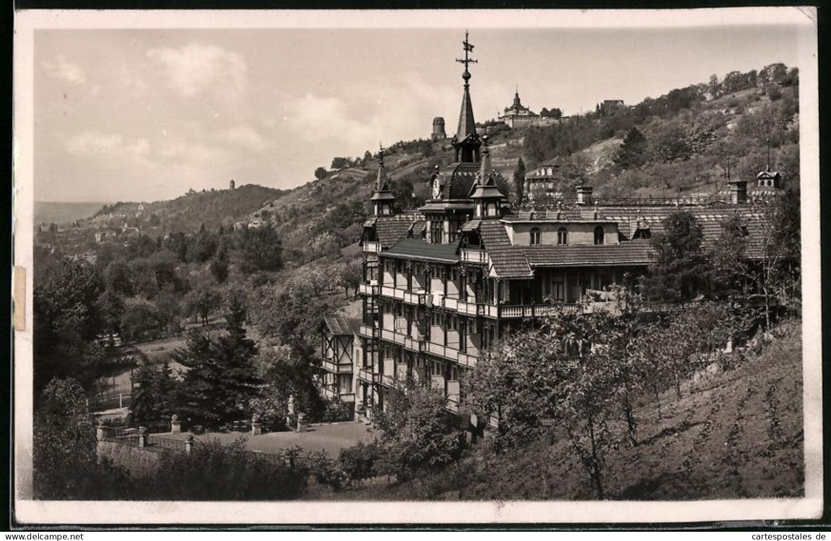 Fotografie Brück & Sohn Meissen, Ansicht Radebeul-Ost, Partie Am Bilz-Sanatorium  - Plaatsen