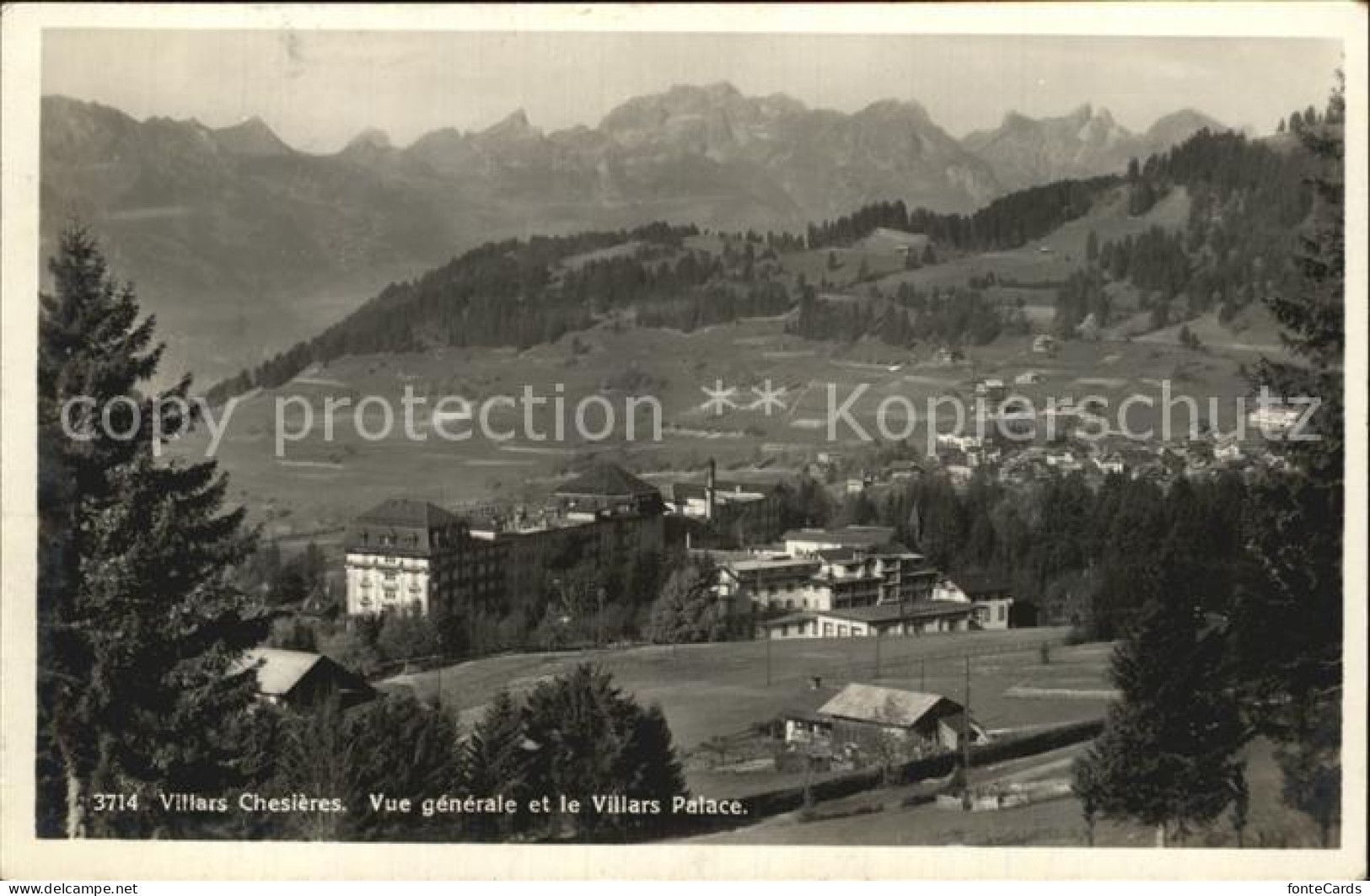 12459349 Villars Chesieres Villars Palace Panorama Villars Chesieres - Andere & Zonder Classificatie