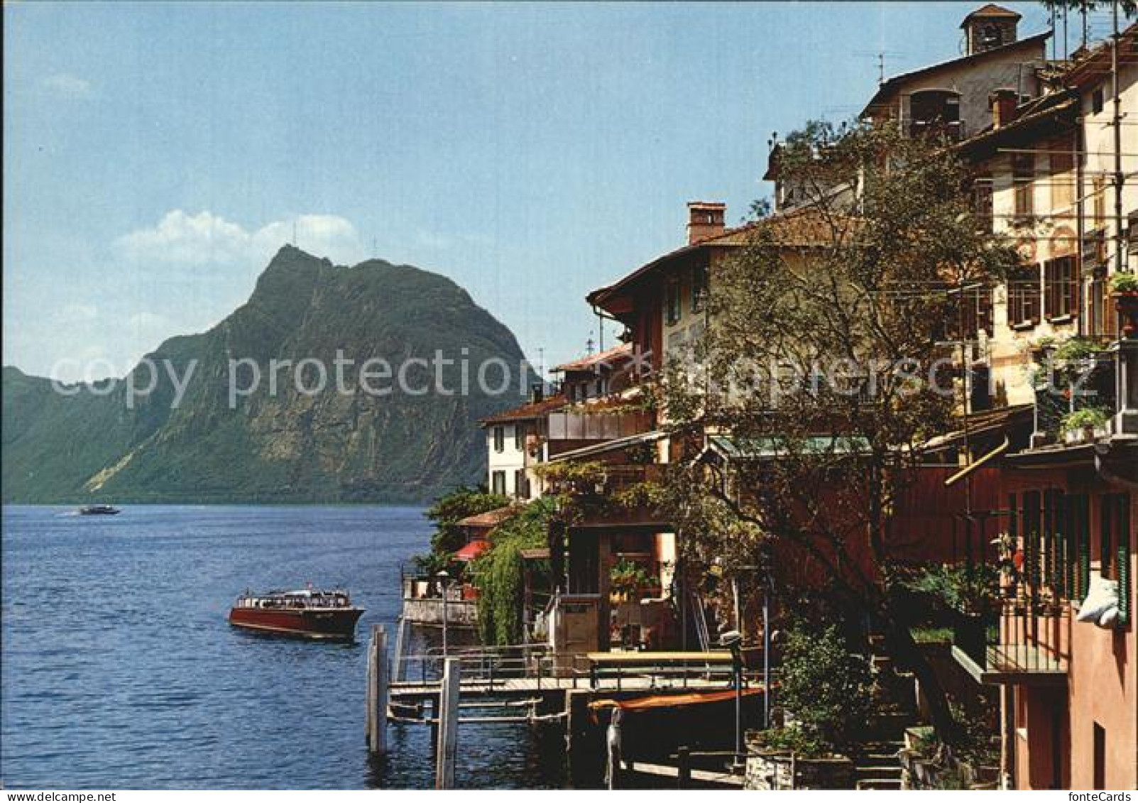 12456879 Gandria Lago Di Lugano Dorfmotiv Monte San Salvador Gandria - Other & Unclassified