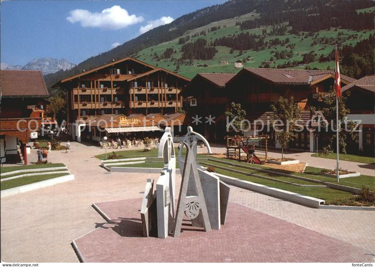 12456839 Lenk Simmental Kronenplatz Hotel Krone Lenk Im Simmental - Autres & Non Classés