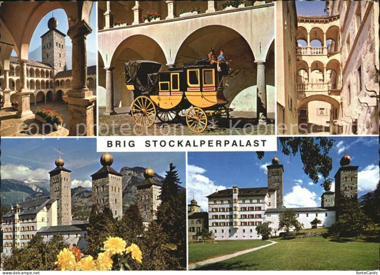 12453559 Brig Stockalper Palast Postkutsche Brig - Other & Unclassified