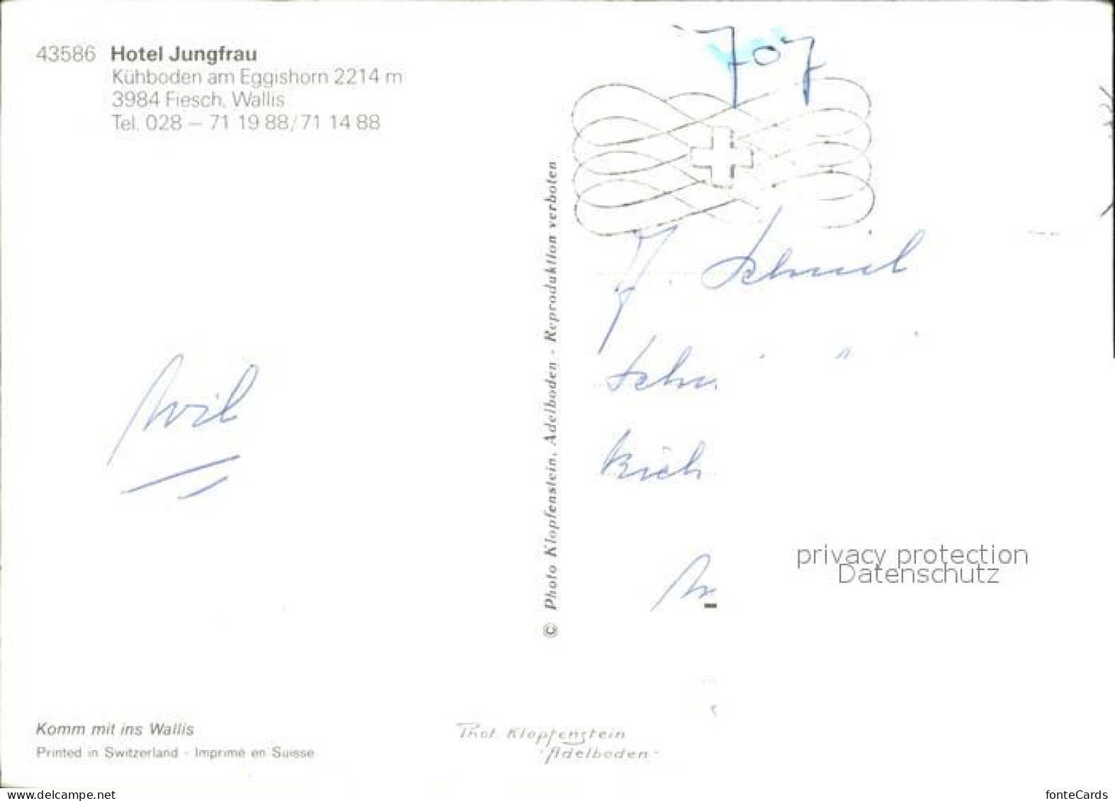 12451059 Fiesch Hotel Jungfrau Fiesch - Other & Unclassified