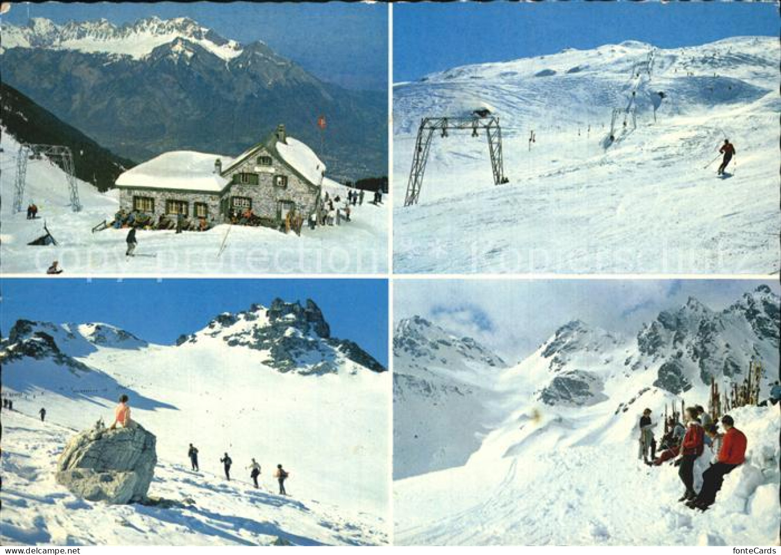 12439339 Wangs Pizol Berggasthaus Gaffia Skiabfahrt Gletscher Wildseeluecke Wang - Autres & Non Classés