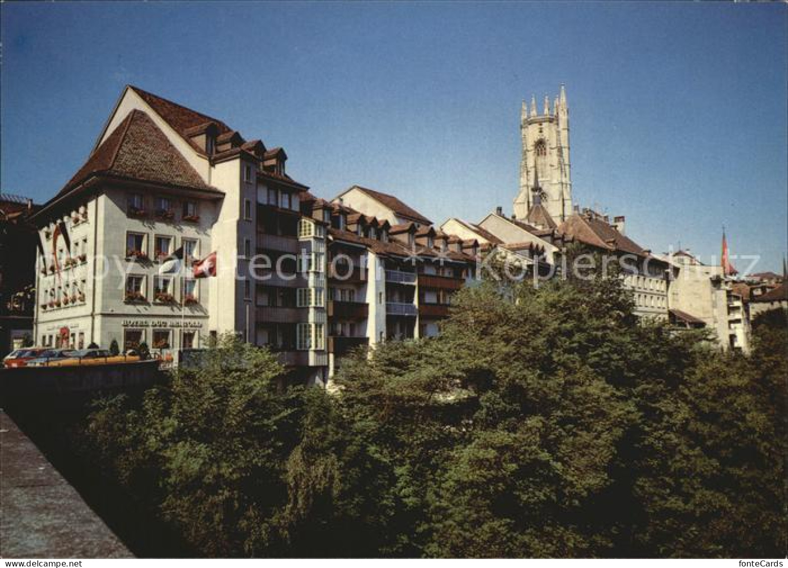 12413979 Fribourg FR Tour St Nicolas Et Hotel Duc Bertold Fribourg - Other & Unclassified