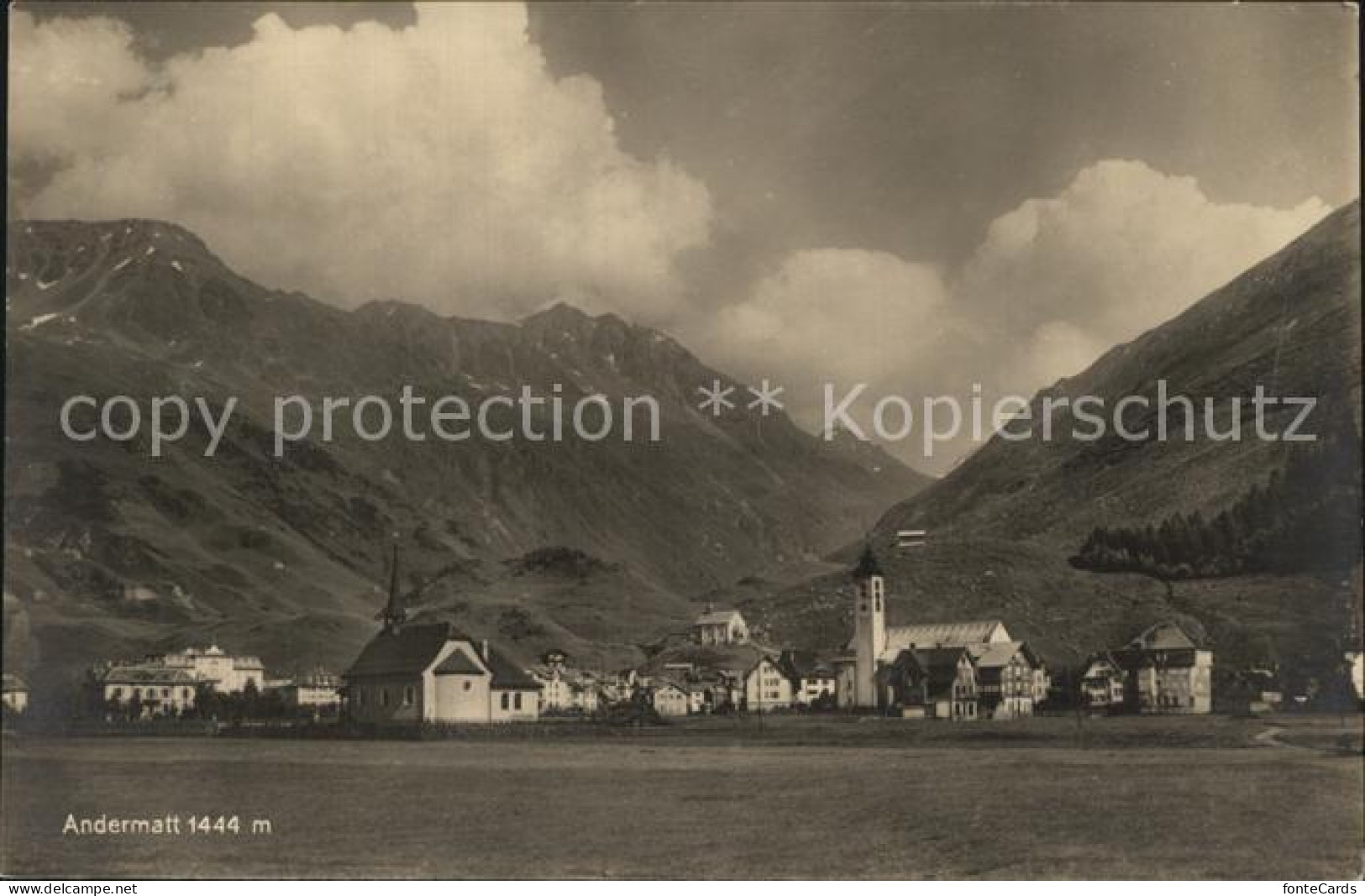 12394259 Andermatt Dorfansicht Andermatt - Andere & Zonder Classificatie