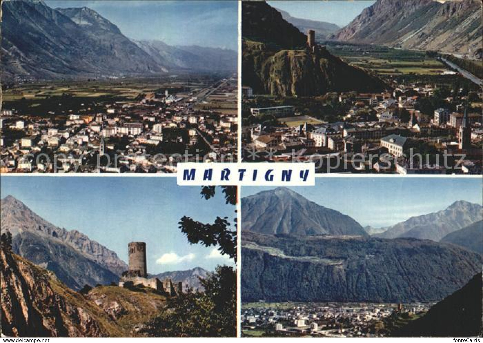 12371689 Martigny VS Burg Ortsansichten Berge Martigny - Other & Unclassified