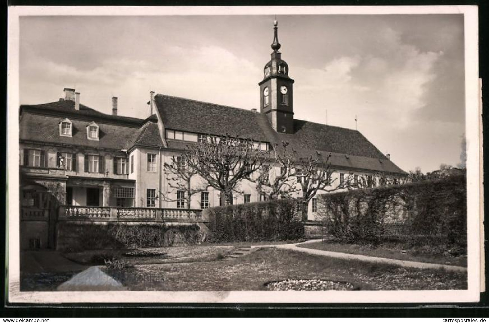 Fotografie Brück & Sohn Meissen, Ansicht Seusslitz, Blick Auf Das Schloss Und Die Kirche  - Orte