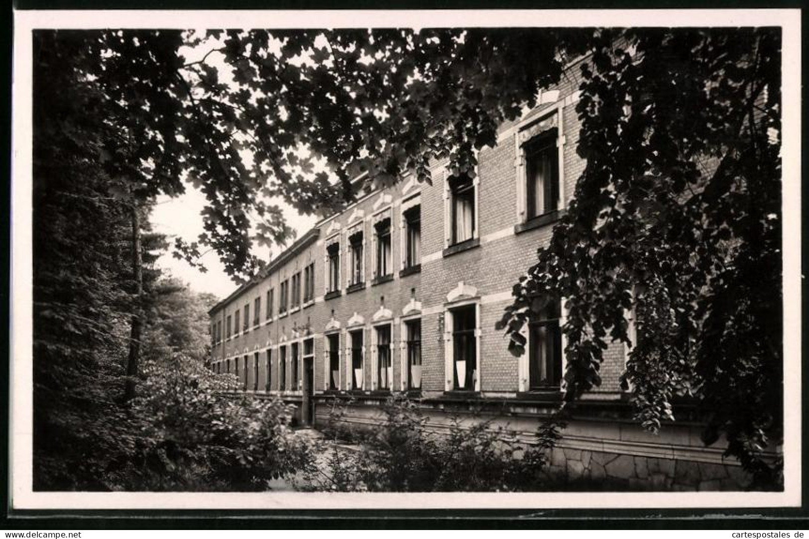 Fotografie Brück & Sohn Meissen, Ansicht Aue I. Erzg., Partie Am Sächsischen Gemeinsch. Diakonissenhaus  - Orte