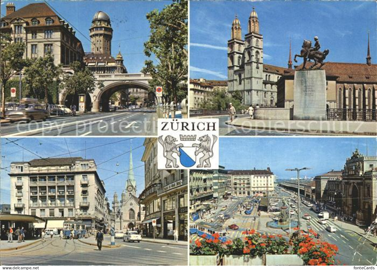 12367989 Zuerich Urania Sternwarte Hans Waldmann Denkmal Grossmuenster Paradepla - Sonstige & Ohne Zuordnung