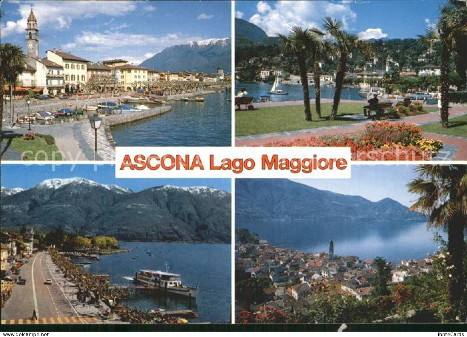 12367959 Ascona TI Hafen Promenade Uferstrasse Teilansicht Ascona - Sonstige & Ohne Zuordnung