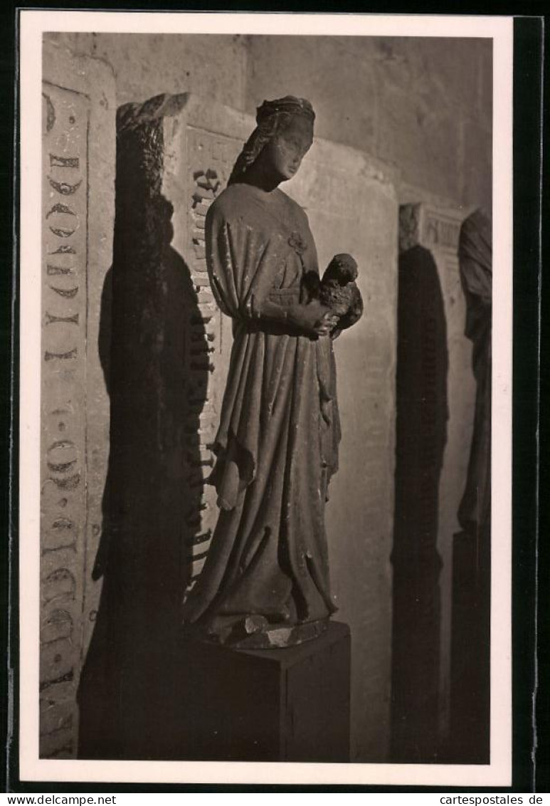 Fotografie Brück & Sohn Meissen, Ansicht Meissen I. Sa., Statue Der Heiligen Agnes Im Dom  - Lieux