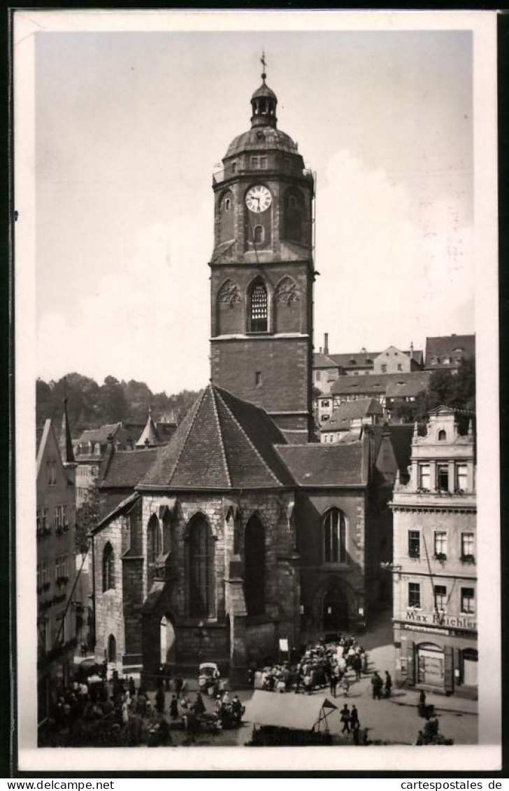 Fotografie Brück & Sohn Meissen, Ansicht Meissen I. Sa., Blick Auf Die Frauenkirche Mit Dem Porzellanglockenspiel  - Plaatsen