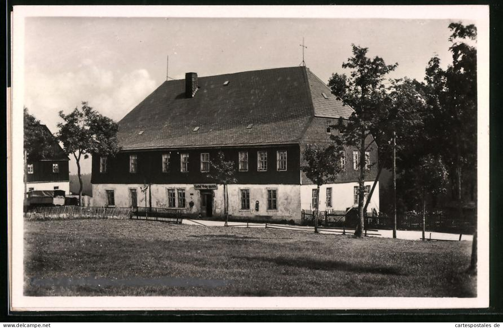 Fotografie Brück & Sohn Meissen, Ansicht Carlsfeld I. Erzg., Blick Auf Den Gasthof Weitersglashütte  - Orte