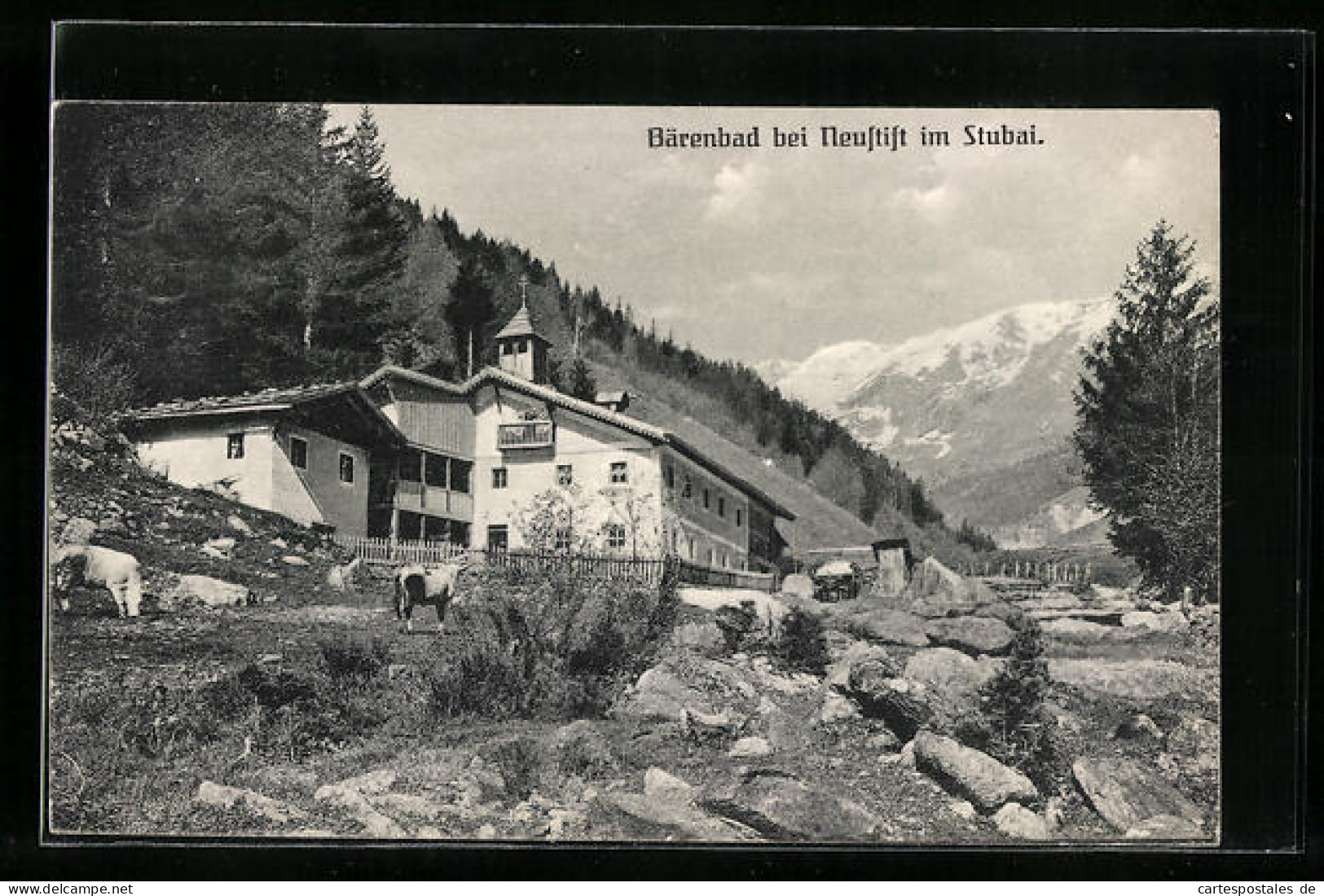 AK Neustift /Stubaital, Idyllischer Blick Aufs Bärenbad  - Altri & Non Classificati