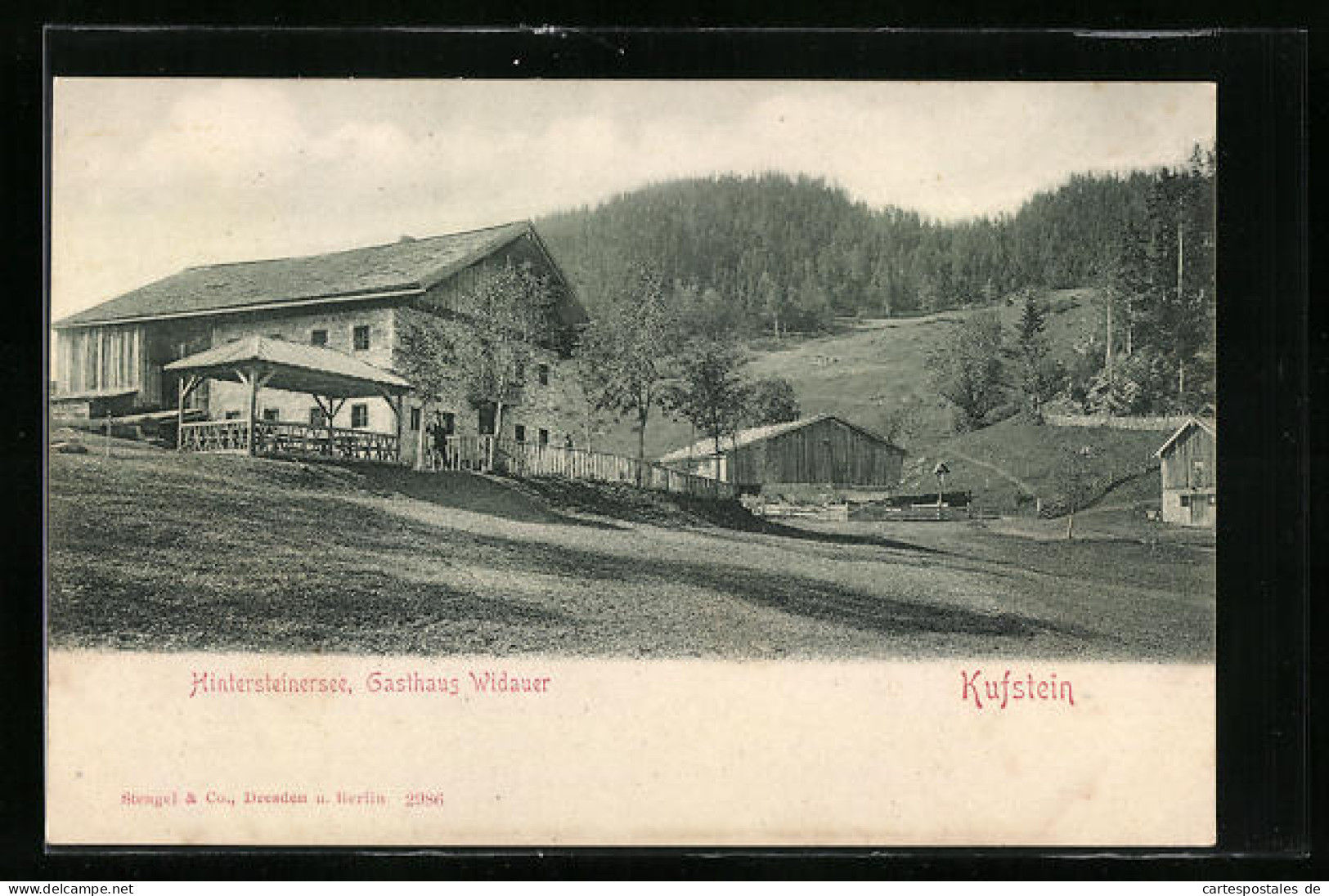 AK Kufstein, Hintersteinersee Mit Gasthaus Widauer  - Altri & Non Classificati