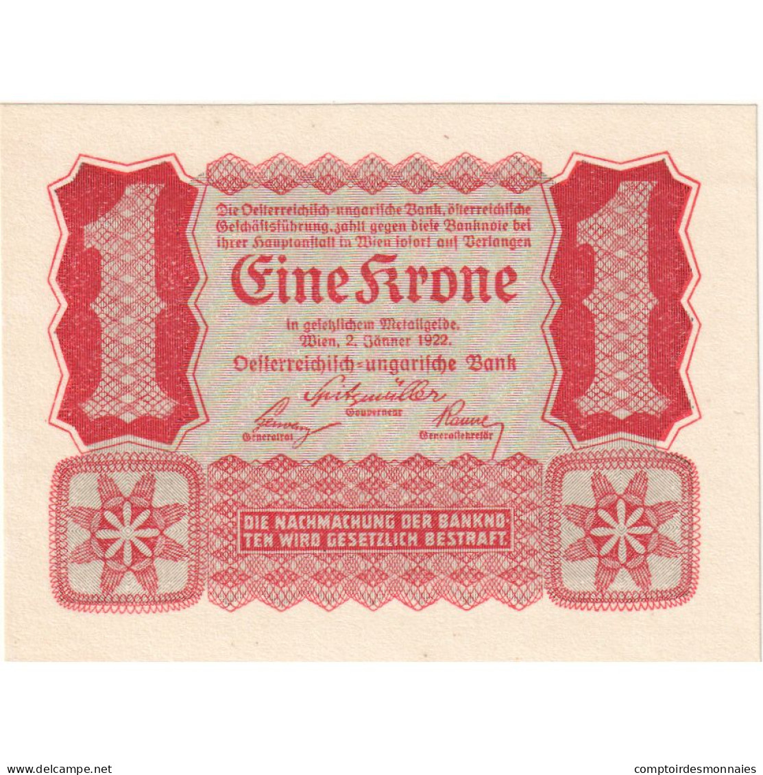 Autriche, 1 Krone, 1922, 1922-01-02, KM:73, NEUF - Austria