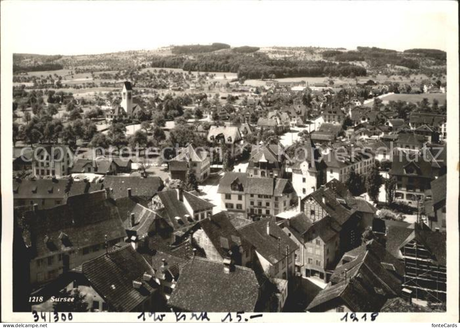 12360109 Sursee Blick Ueber Die Stadt Sursee - Other & Unclassified