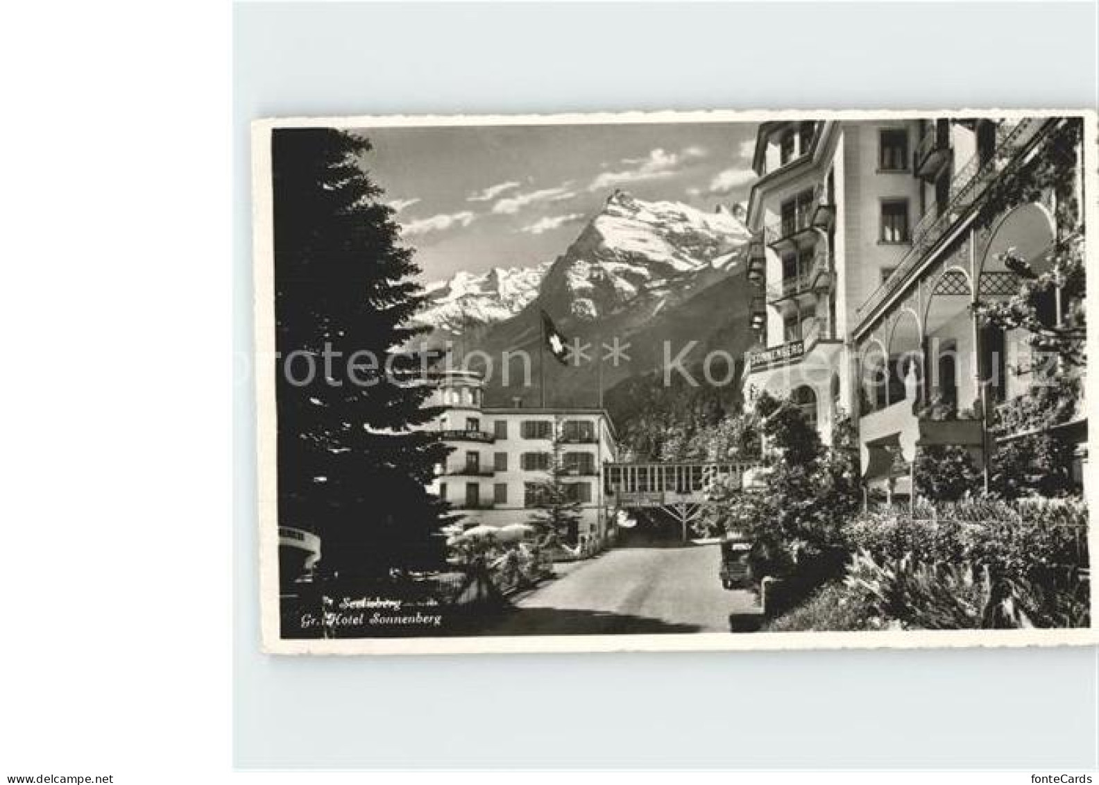 12359259 Seelisberg UR Grand Hotel Sonnenberg Kunstverlag K. Goetz Luzern Seelis - Autres & Non Classés